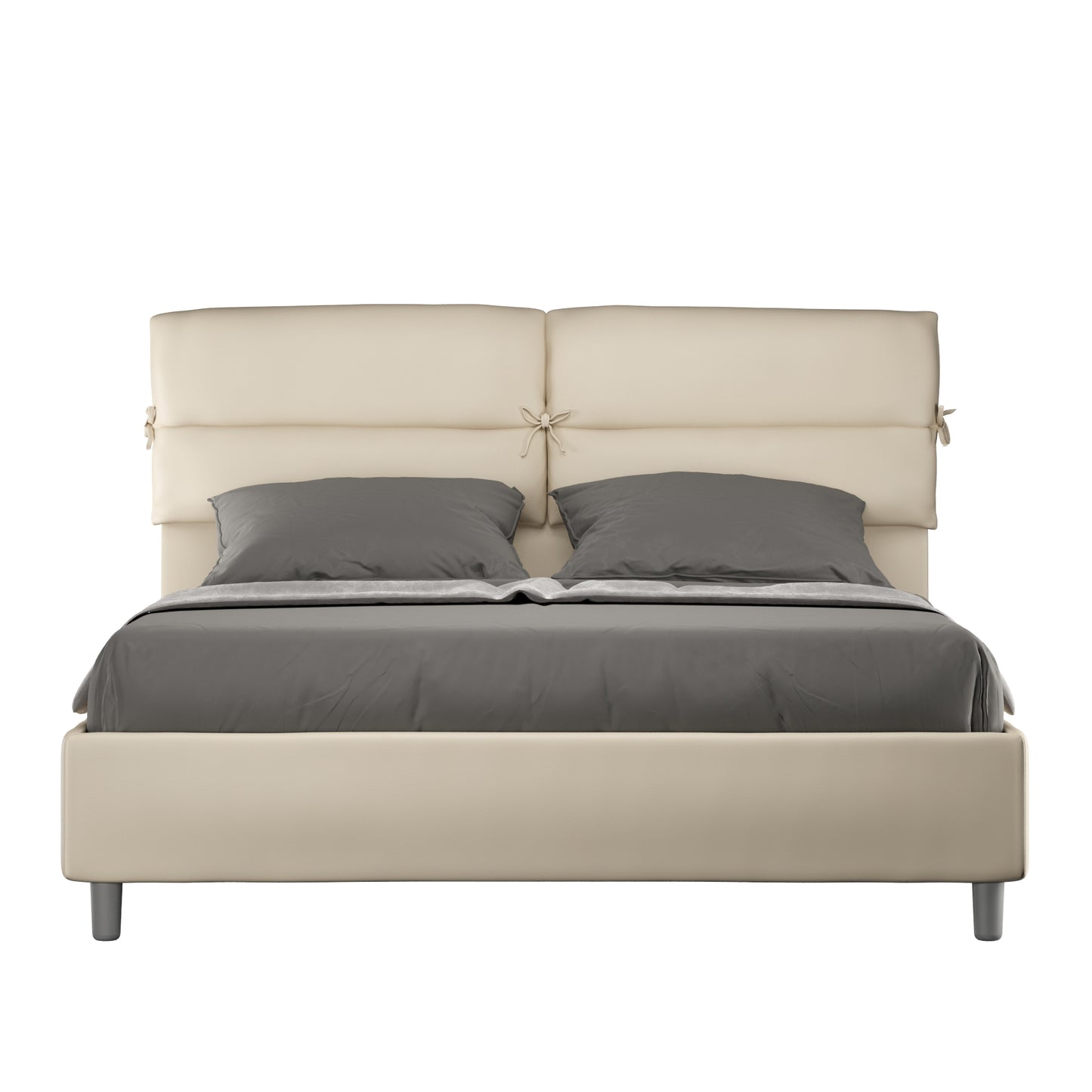 Letto Nova Tortora - vista sfondo bianco