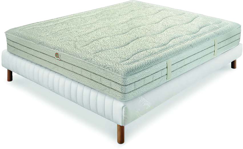 Semi-firm mattress with pocket springs and memory foam, 28 cm high, summer and winter sides - SATURNO