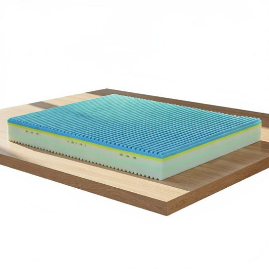 Materasso Rame Terapy in Memory gel H25 con 3D sul lato Estivo - FIVE RAME - 80x190 Singolo standard - JoyShop Materassi