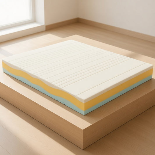 23 cm high multi-wave memory foam mattress with Waterlily, hypoallergenic and anti-mite fabric - COMFORT3