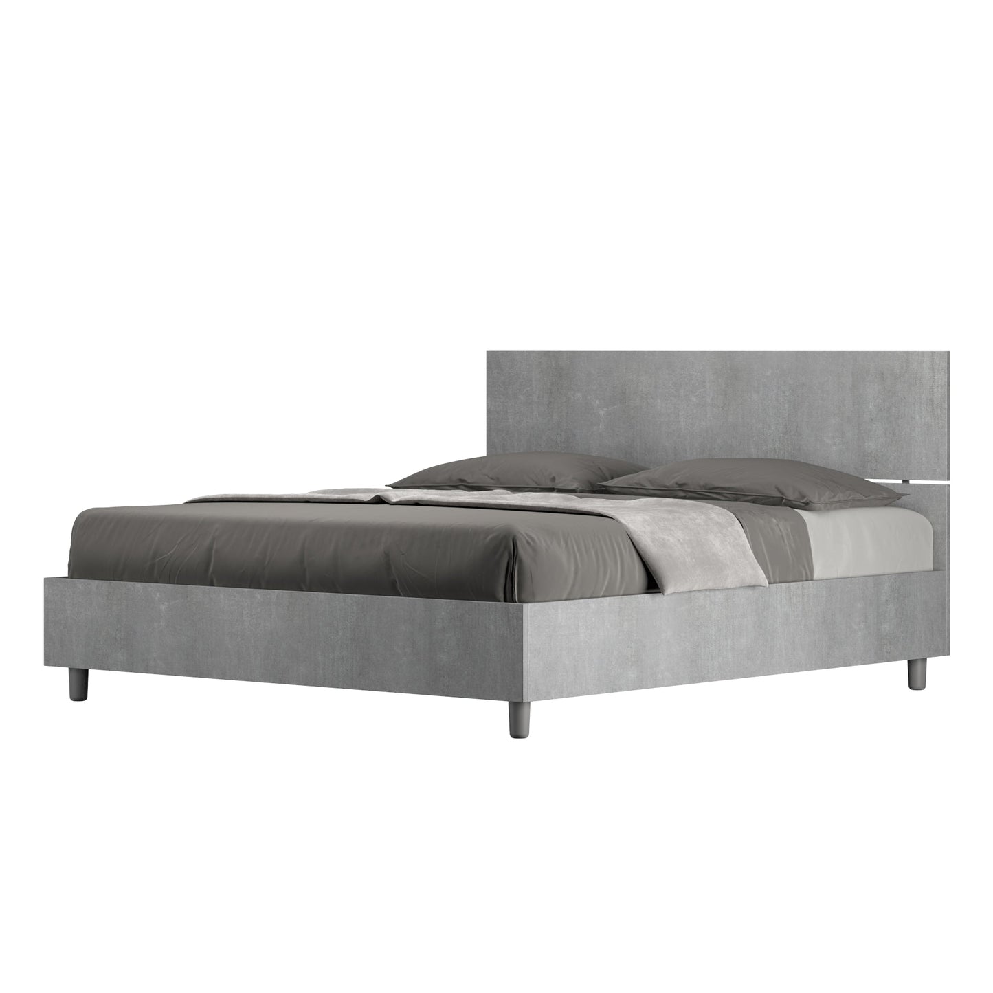 Letto Dama Cemento – Nobilitato, Testata Dritta o Inclinata - JoyShop Materassi 3
