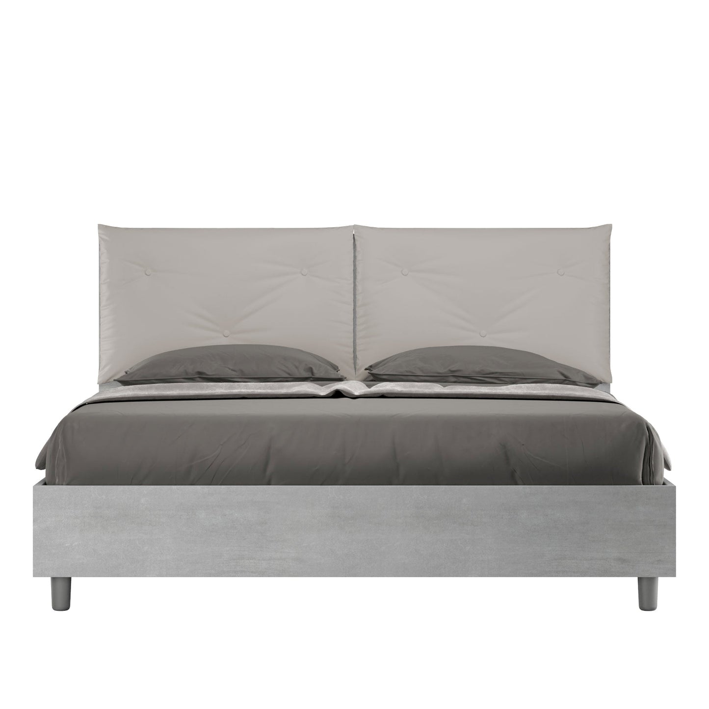 Letto Eco Appia Cemento – Testata Tortora - JoyShop Materassi 1