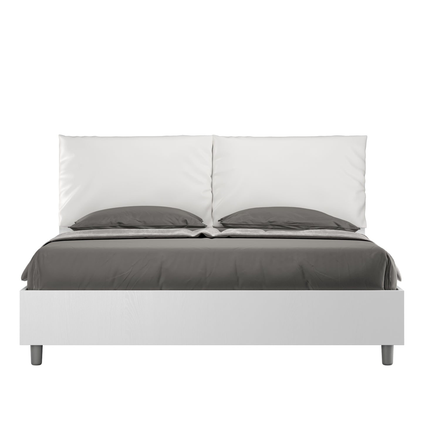 Letto Eco Antea Bianco Frassino - vista sfondo bianco