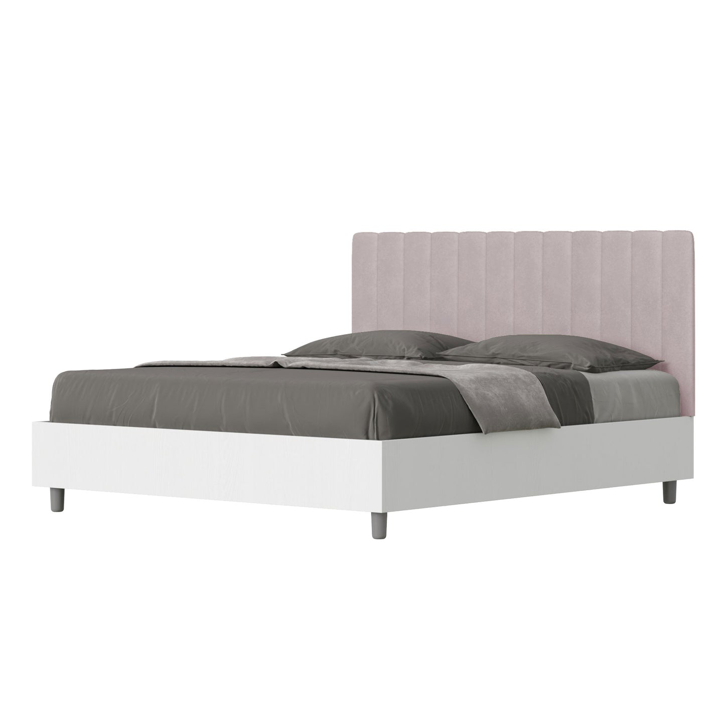 Letto Kira Viola - vista sfondo bianco
