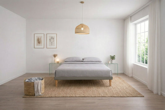Letto Trama Cappuccino – Rete Rivestita, Testata a Scelta - JoyShop Materassi 1