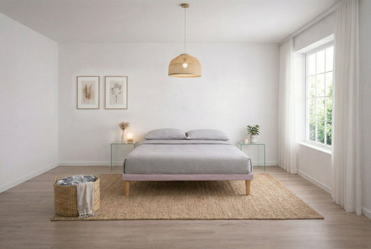 Letto Trama Glicine – Rete Rivestita, Testata a Scelta - JoyShop Materassi 1