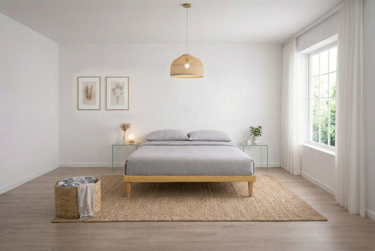 Letto Trama Ocra – Rete Rivestita, Testata a Scelta - JoyShop Materassi 1
