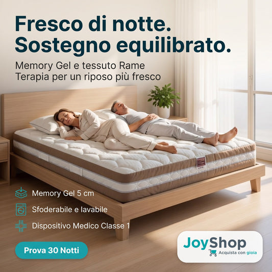 Materasso Memory Gel Rame Terapia – 3D Estivo, 22 cm | TRIO RAME - JoyShop Materassi 2