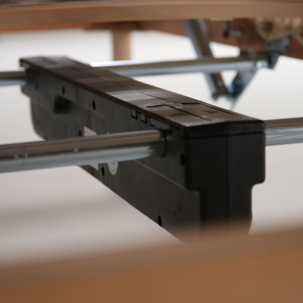 Beech wood slatted bed base with motorized movement and remote control - Superior Bed Base