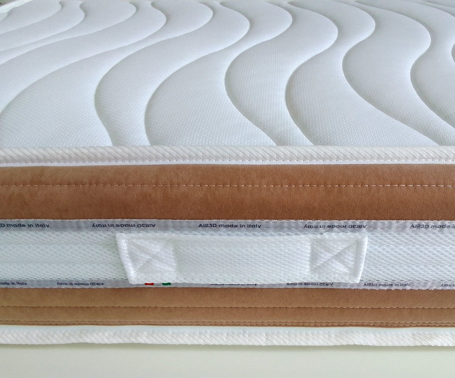 Rame Therapy mattress in H22 memory gel with 3D on the summer side - TRIO RAME