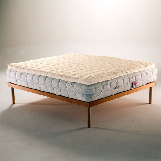 Topper, correttore memory foam per materasso con tessuto sfoderabile e lavabile, alto 10 Cm - JoyShop Materassi