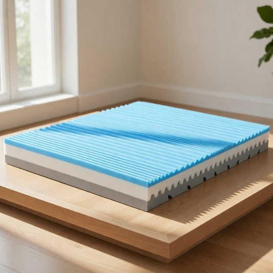 Materasso Rame Terapy in Memory gel H22 con 3D sul lato Estivo - TRIO RAME - 80x190 Singolo standard - JoyShop Materassi