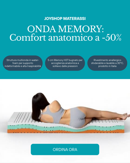 Materasso king size a molle insacchettate più Topper in memory removibile H35 cm - GIOVE