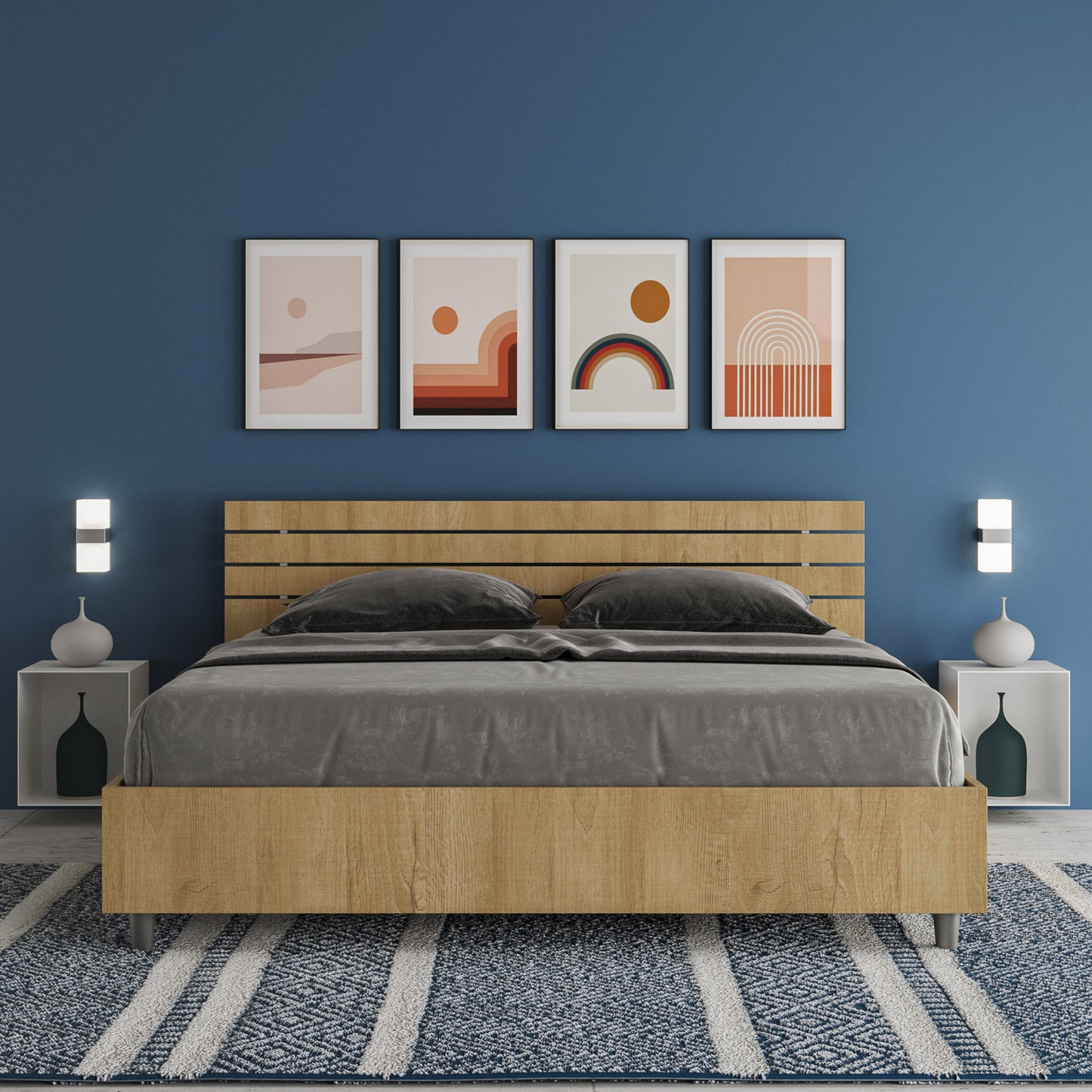 Letto Ancora Quercia ambientato dettaglio