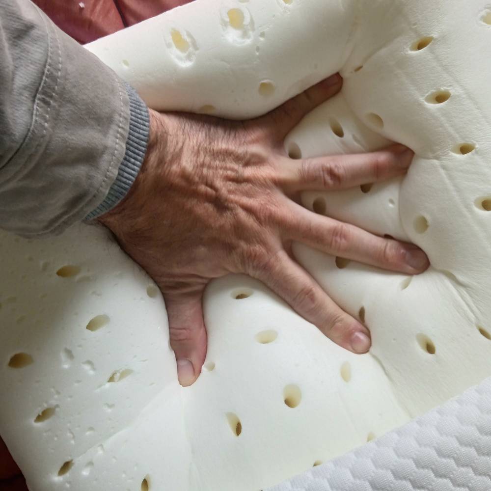 Coppia di cuscini in memory Vegetal in offerta con tessuto in cotone sfoderabile