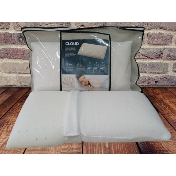 Coppia di cuscini in memory Vegetal in offerta con tessuto in cotone sfoderabile