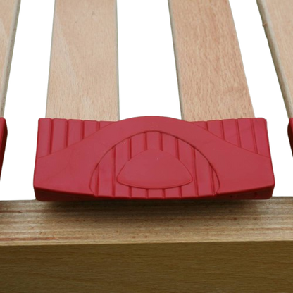 Rete letto per ogni tipo di materasso a doghe in legno con alza testa e alza piedi a movimento manuale  - Venere M