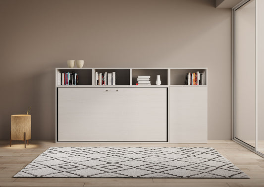 Letto Nido A Bianco Frassino chiuso frontale