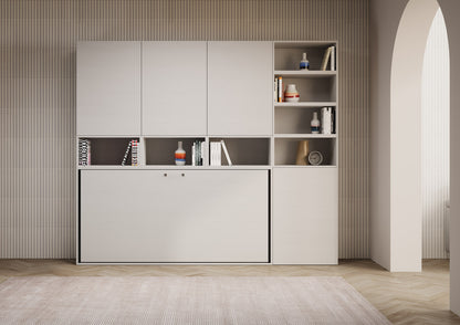 Letto Nido E Bianco Frassino chiuso frontale