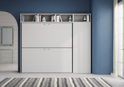 Letto Nido I Bianco Frassino chiuso frontale