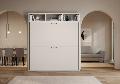 Letto Nido L Bianco Frassino chiuso frontale