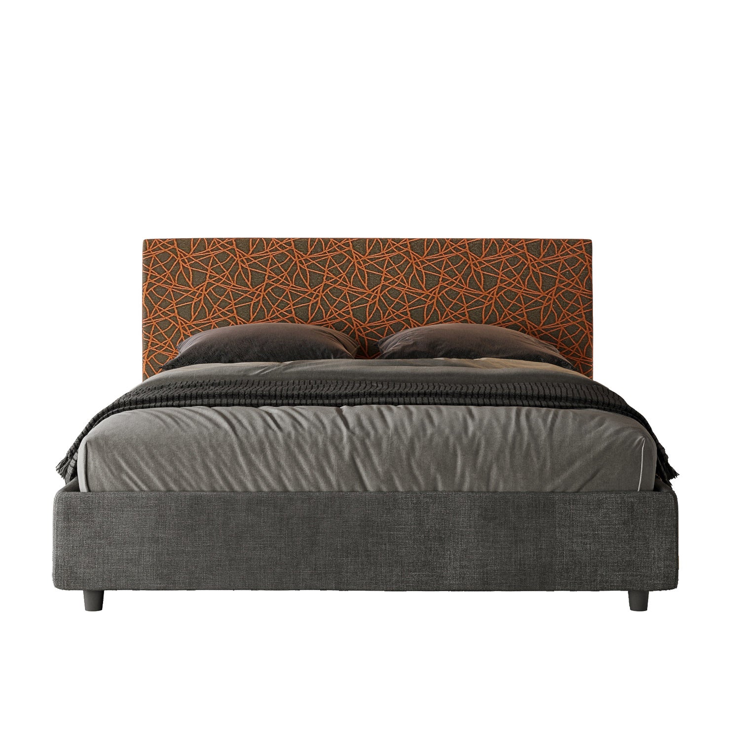 Letto Alba Arancio - vista sfondo bianco