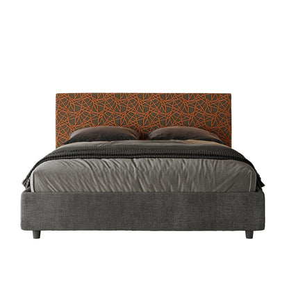 Letto Alba Arancio - vista sfondo bianco