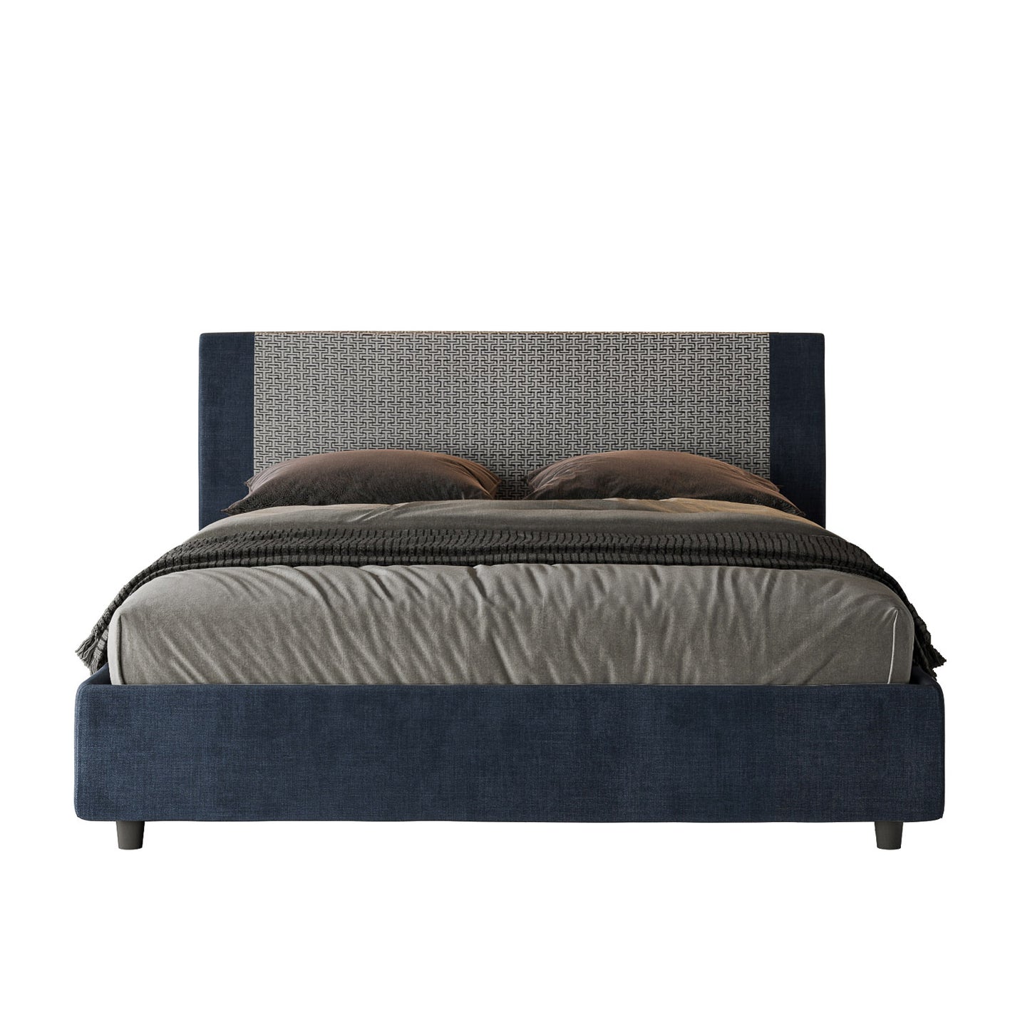 Letto Rubino Blu - vista sfondo bianco