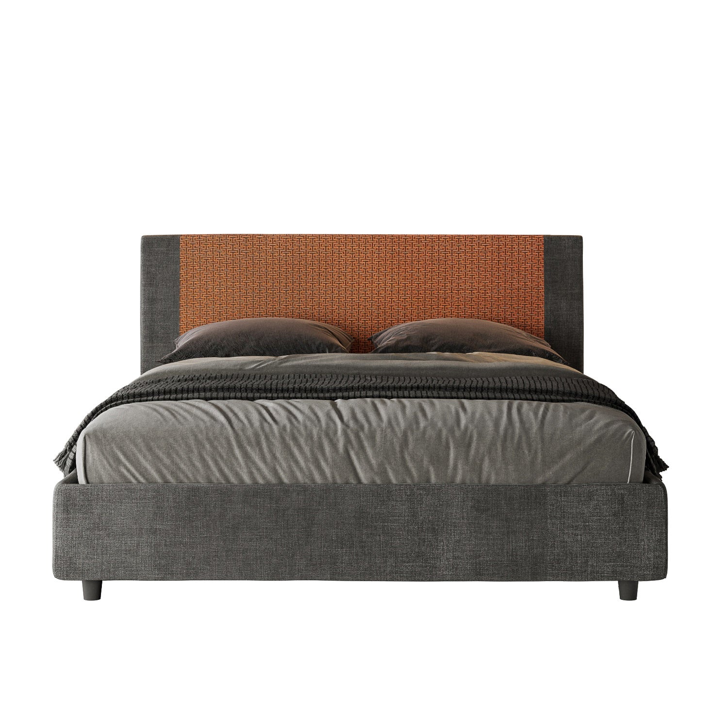 Letto Rubino Arancio - vista sfondo bianco