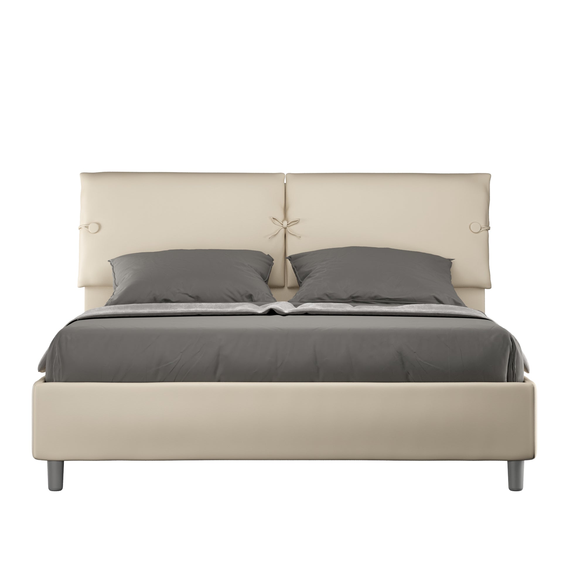 Letto Sogno Tortora - vista sfondo bianco