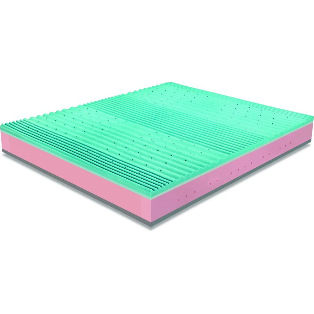 Semi-firm mattress with pocket springs and memory foam, 28 cm high, summer and winter sides - SATURNO