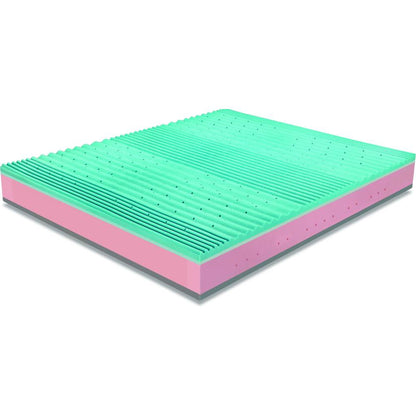 Semi-firm mattress with pocket springs and memory foam, 28 cm high, summer and winter sides - SATURNO