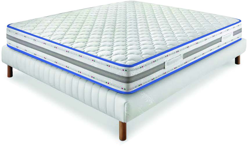 URANO MEMORY - Firm spring mattress with memory foam for improved comfort, 24 cm high