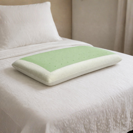 High-density memory foam pillow with removable aloe fabric - young H15