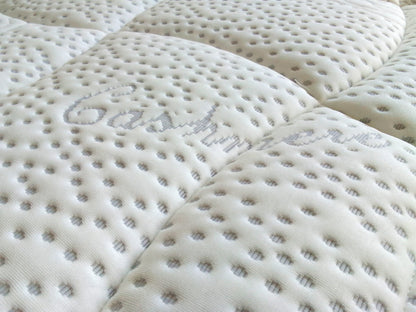 Semi-firm mattress with pocket springs and memory foam, 28 cm high, summer and winter sides - SATURNO