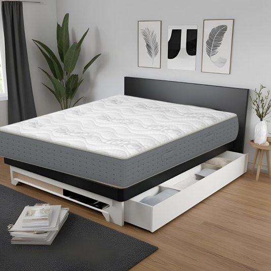 28cm high memory foam mattress with hypoallergenic fabric. Breathable and cool - CATERINA H28