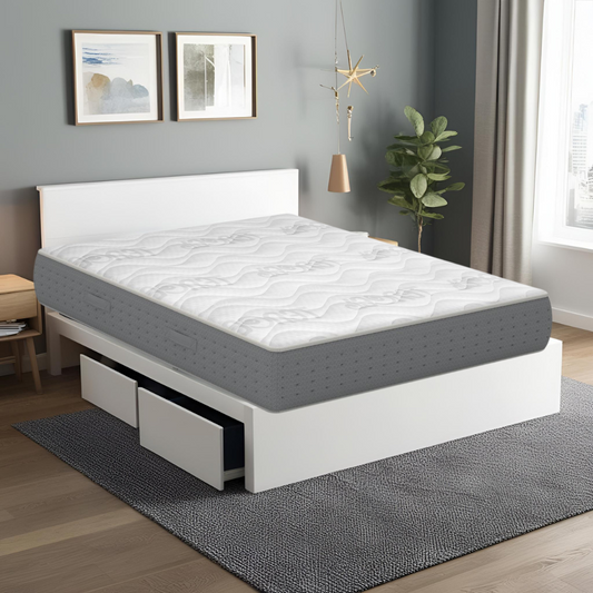 28cm high memory foam mattress with hypoallergenic fabric. Breathable and cool - CATERINA H28