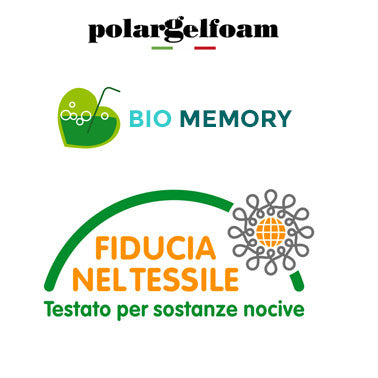 Rame Therapy mattress in H22 memory gel with 3D on the summer side - TRIO RAME