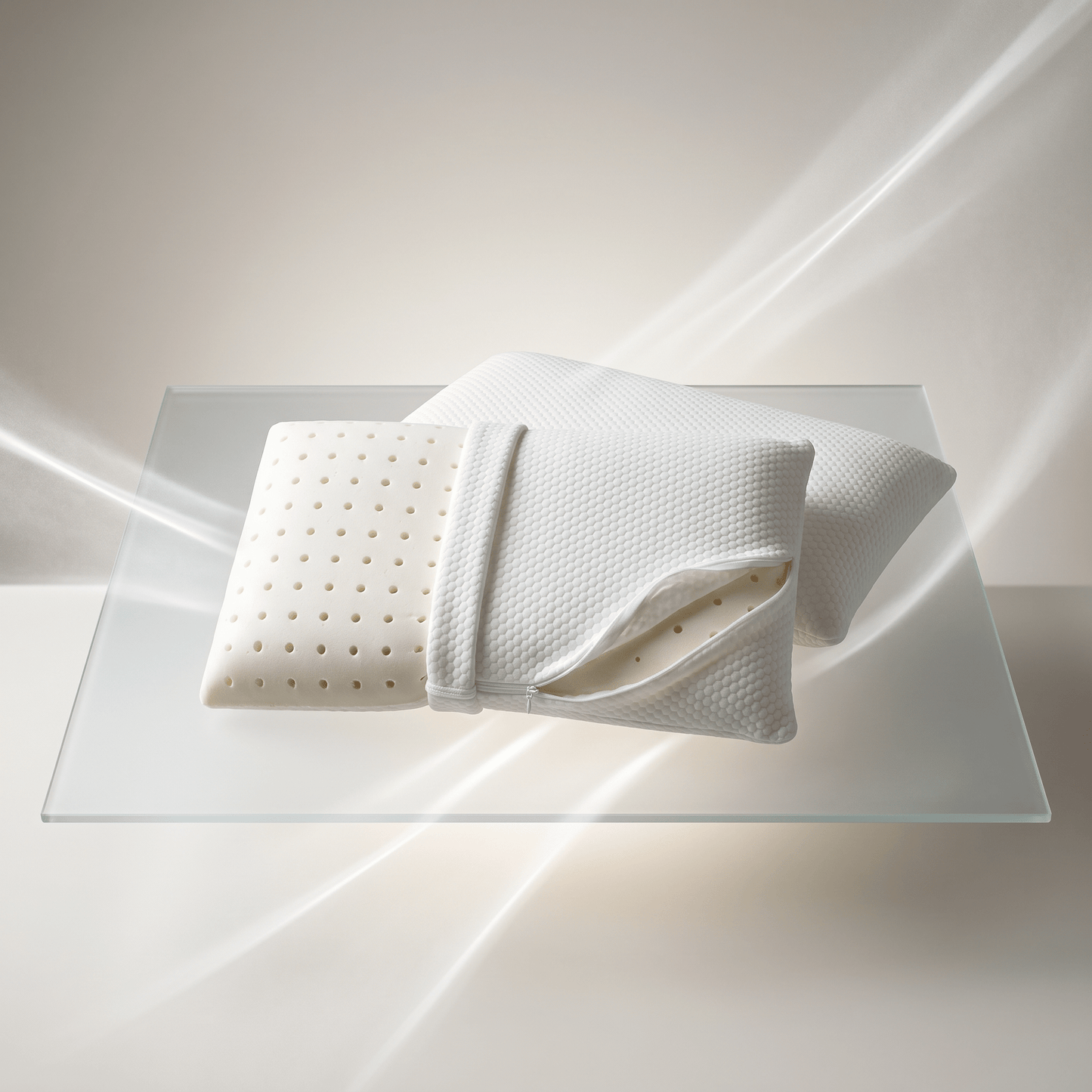 Coppia di cuscini in memory Vegetal in offerta con tessuto in cotone sfoderabile - Altezza 10 cm - JoyShop Materassi