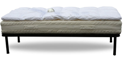 Thermo-regulating mattress topper in feather and goose down 20% Down 80% Feather 600 GR/M2 160x200 cm