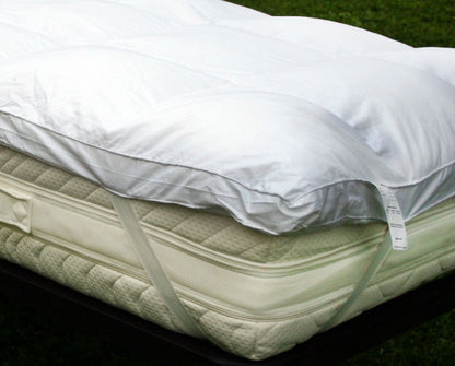 Thermo-regulating mattress topper in feather and goose down 20% Down 80% Feather 600 GR/M2 160x200 cm