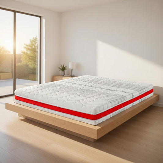 Materasso Memory Ceramica Anatomico e Tessuto in fibra d'argento H24 cm - Memory Ceramic