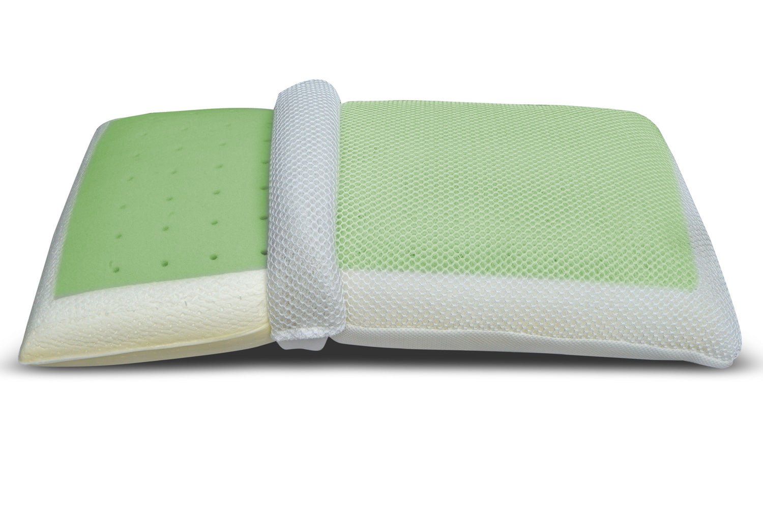 Cuscino saponetta in memory foam ad alta densità con inserto in Aloe e fodera 3d - Aromatizzato Aloe - JoyShop Materassi