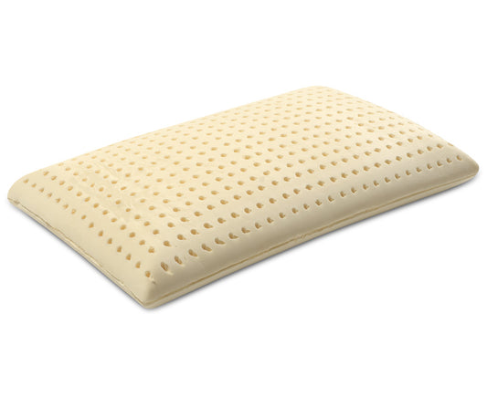 Pair of natural latex pillows with removable cotton covers - NATURE H12