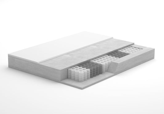 Giulio 24cm high mattress with independent pocket springs and memory foam