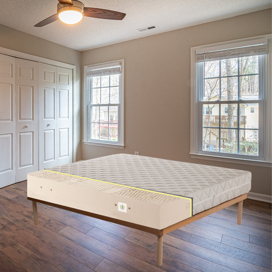 100% latex mattress with 7 differentiated zones and 20 cm high hypoallergenic fabric - MARS