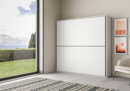 Letto a Scomparsa Orizzontale Nido Bianco Frassino – Ribaltabile a Muro Salvaspazio | NIDO - JoyShop Materassi 3
