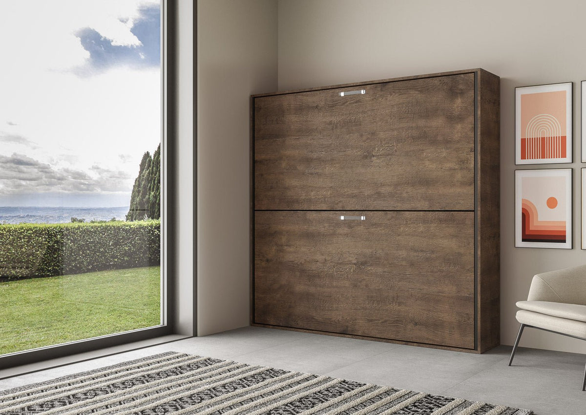 Letto a Scomparsa Orizzontale Nido Noce – Ribaltabile a Muro Salvaspazio | NIDO - JoyShop Materassi 3