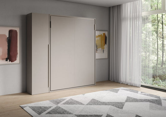 Letto a Scomparsa Verticale Alcova Argilla con Armadio 1 Anta – Salvaspazio | ALCOVA - JoyShop Materassi 1