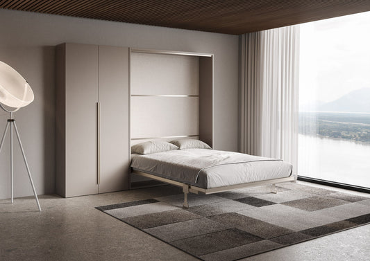 Letto a Scomparsa Verticale Alcova Argilla con Armadio 2 Ante – Salvaspazio | ALCOVA - JoyShop Materassi 2
